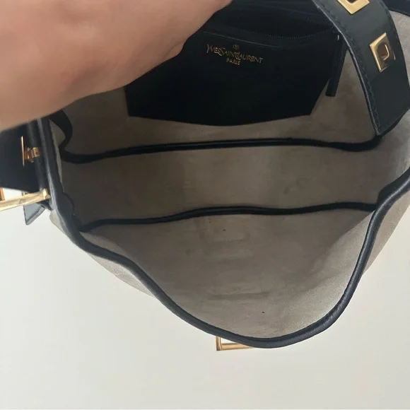 Yves Saint Laurent YSL grey suede bag - Picture 10 of 16